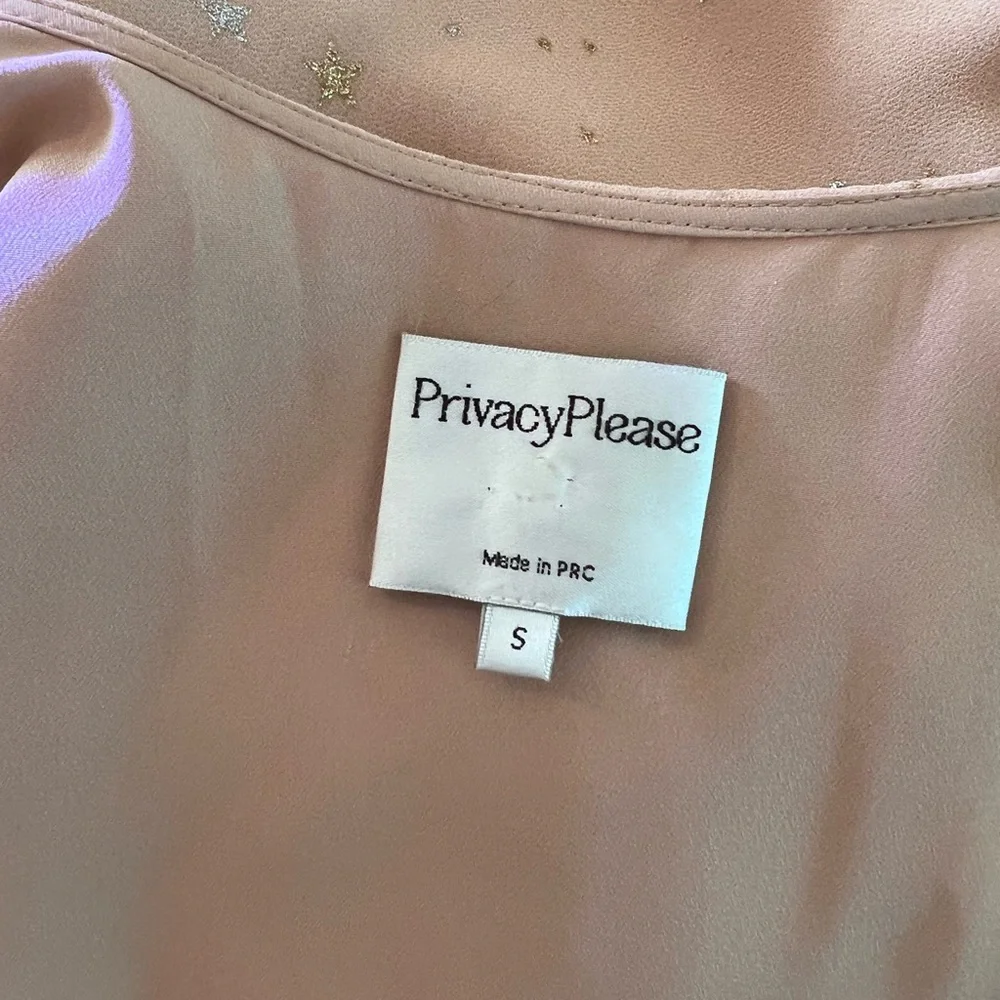 Privacy Please star print maxi wrap dress size S - Picture 4 of 4